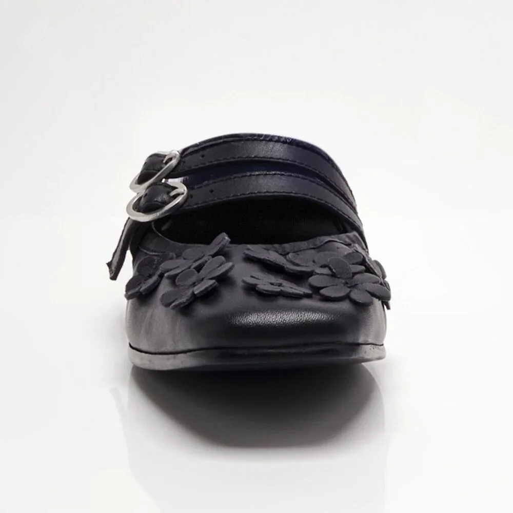 Free People Black Floral Flats - Picture 8 of 12